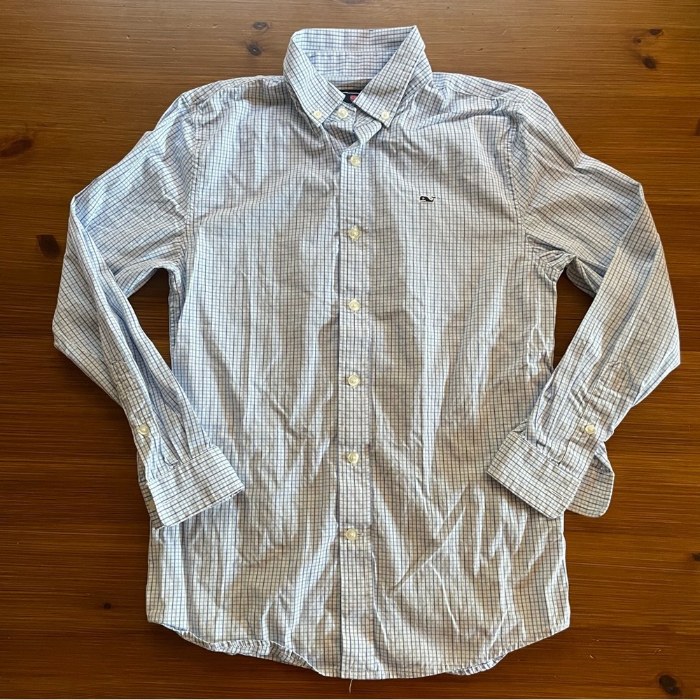 Vineyard Vines by Shep & Ian Whale Shirt Long Sleeve Button Down - Medium 12-14